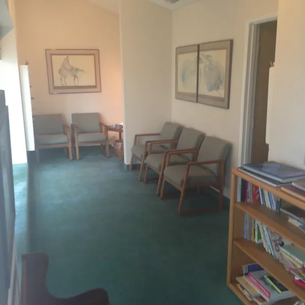 The waiting room of the 2564 State Street therapy suite under its previous tenant in Carlsbad, CA