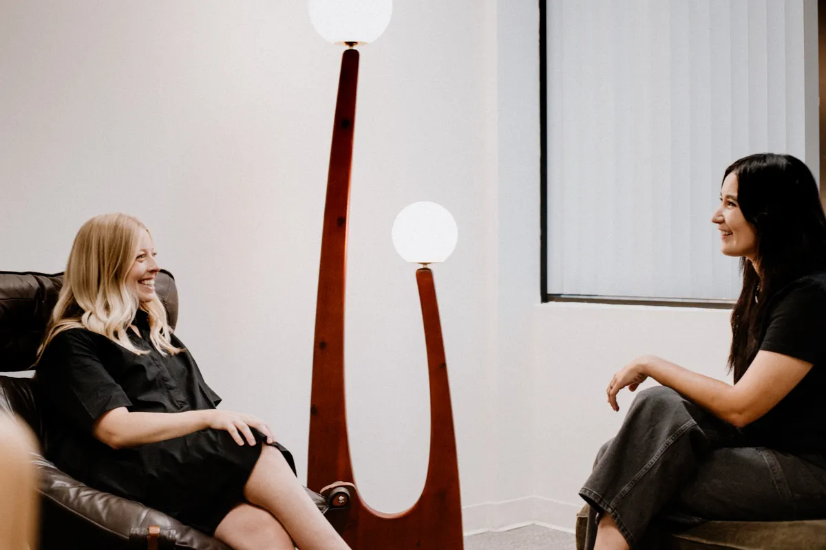 A Coastal Therapy Group psychologist talking with a client during an ADHD evaluation in San Diego