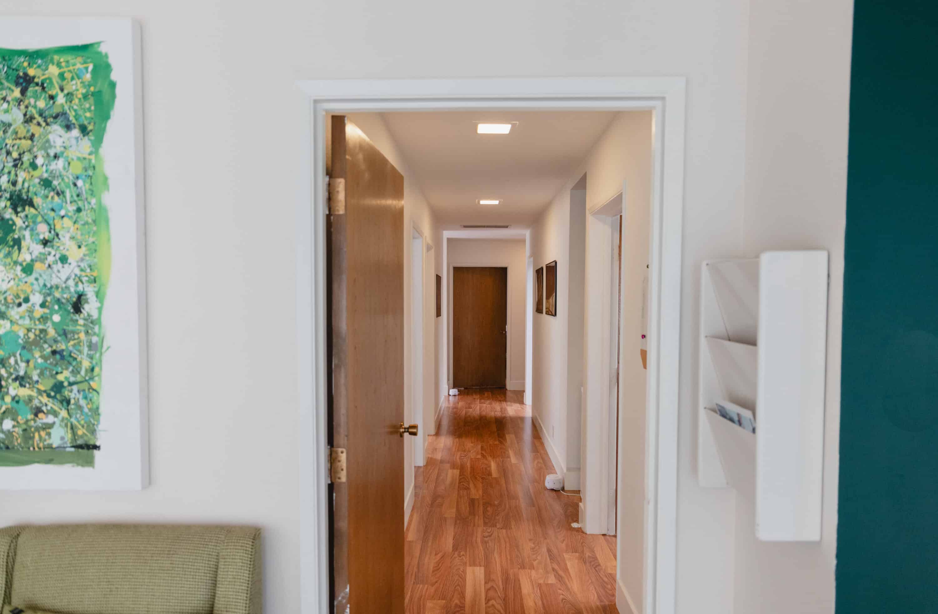 Hallway in therapy office in Carlsbad Village